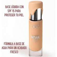 GOC, Base de maquillaje liquida, Natural Finish, Brinda un acabado luminoso y sedoso a la piel del rostro, Con Ácido Hialurónico, Base de agua, Color 300, GNF03 - Solicitud 03 - Ver 4