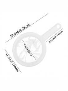 500片超细网筛 | 可重复使用悬挂式筛子，适用于家庭酿造、厨房、果汁和面粉过滤，易于清洁的多用途食品过滤器，塑料材质