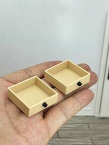 1:12 Scale Minimalist Plastic Dollhouse TV Stand - Bookcase Function & Drawer Storage, Optional Decor Accessories, TV Not Included - Multicolor - View 11