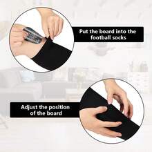 1 par de espinilleras de entrenamiento de fútbol con patrón de campeón, mate/brillante - Almohadillas de entrenamiento de partido - Reutilizables, cómodas de usar - Multicolor - Ver 5