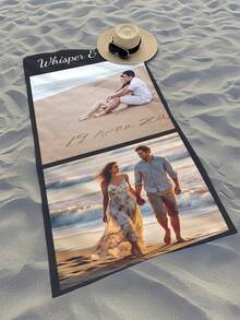 منشفة شاطئ مخصصة مطبوعة باسم وصورة شخصية. مناسبة للشاطئ والحمام والسفر والتخييم واليوغا. هذه المنشفة متعددة الوظائف هي خيار مثالي للأنشطة البحرية الخارجية والسفر، وتوفر لك الراحة الكبيرة عند الاسترخاء والتشمس والراحة - متعدد الألوان - مشاهدة 3