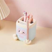 Suport pentru stilouri cu desene animate creative, pinguin, birou, papetărie, cutie de depozitare pentru birou, suport multifuncțional pentru stilouri cu ascuțitoare, potrivit pentru cadouri de absolvire, geantă, carcasă - o marime - Vizualizare 4
