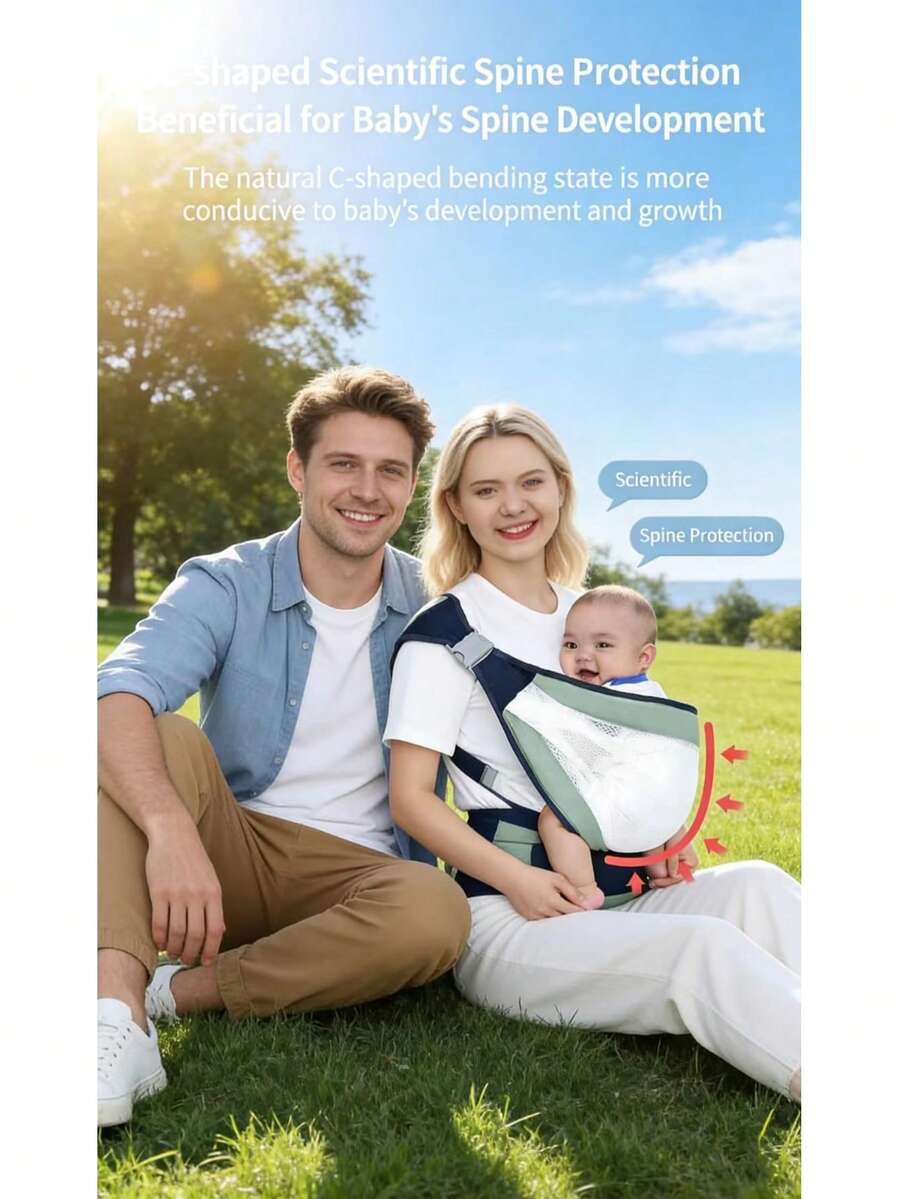 Nuevo Portador de Bebé Multifuncional, Transpirable Sencillo 2 en 1, Cómodo Portabebés para Mamás y Bebés Pequeños - portabebés - Ver 1