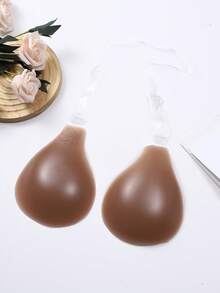 2pcs New Silicone Invisible Bra With Straps, Non-Slip Style, Lift And Enhance Cleavage, Designed For Wedding Gown, Strapless Dress, Invisible Underwear, Dress, Jumpsuit, Travel & Vacation