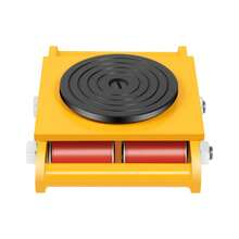 SENDERPICK 1PCS 6T Machinery Mover Dolly 4-Wheel Heavy Duty Yellow 360° Rotation Transport Cart - 28*21*11cm - View 11
