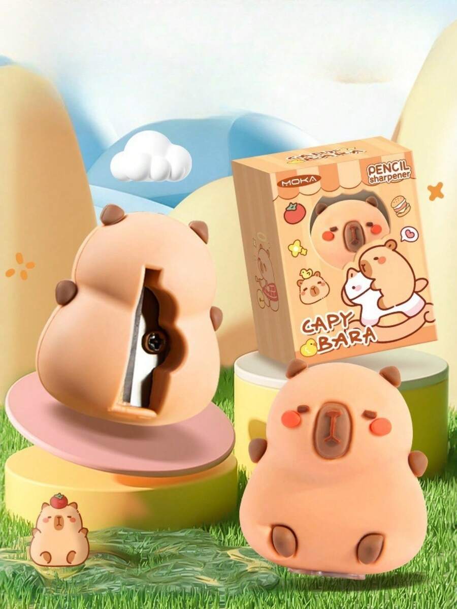 1/3 PCS Latest Creative Design Capybara Pencil Sharpener For Office, Study, And Multiple Scenarios - Simple And Practical - Multicolor - View 1