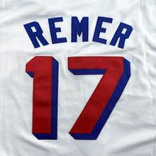 Kekambas 男士17号道格·雷默球衣啤酒电影棒球衫，弹性面料 - 休闲运动卫衣，纽扣刺绣训练比赛运动衫，新年和节日礼物