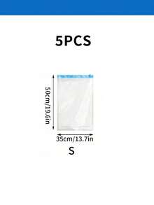 10/5/3/1pc Vacuum Storage Bags, Vacuum Bags, Clothes Vacuum Bags, Foldable Storage Bags, Manual Air Pump Bags, Thick Hand Roll Storage Bags, Travel Clothes Storage Bags, Vacuum Compression Bags, Luggage Clothes Vacuum Storage Bags