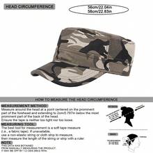 1pc Men Camouflage Flat Top Cap Outdoor Sports Baseball Cap Adjustable Sunscreen Leisure Hat For Spring And Autumn Travel And Beach Vacation - Multicolor - View 2
