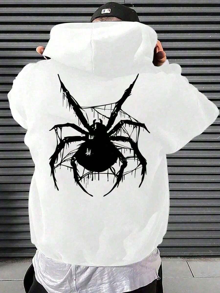 Spider Streetwear Hoodie For Men - Stylish Spider Jacket - Blanco - Ver 1