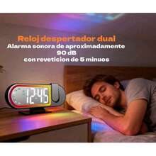 Reloj Despertadores de proyección digital para dormitorios. - Multicolor - Ver 3