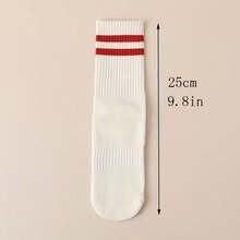 4 Pairs Women's Yoga Socks, Striped Sports Warm Non-Slip Breathable Socks Suitable For Pilates And Dancing - Multicolor - View 8