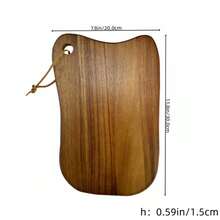 Multifunctional Cutting Board, Wooden Irregular Shaped Chopping Board, Solid Wood Kitchen Cutting Board, Elegant Kitchen Utensil, Available In Multiple Styles - Suitable For Meat, Steak, Vegetables, Cheese, Fruits, Etc., Kitchen Accessory, Cooking Gift, Meal Prep, Ideal Gift For Chefs And Home Cooks - Mocha Brown - View 6