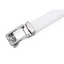 Men's Belt, Ratchet Dress Casual Belt With Adjustable Automatic Buckle Trim To Fit,36inch-40inchWaistAdjustable,White-05 - 白色-05 - 查看 5