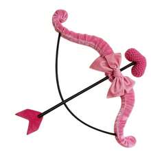 Heart Cupid Bow And Arrow Set Valentine's Day Costume Accessories Cosplay Photo Props For Women - Pink - View 6