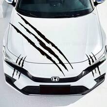 Car Headlight Claw Stickers - Creative Engine Hood And Eyebrow Racing Stripes, Car Modification Scratch Cover Stickers - A - View 9