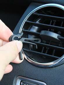 Leather Car Air Vent Storage Box, Car Storage Box, Hanging Bag Style Car Phone Storage Box, Butterfly & Flower Design, Creative Seat Clip Storage Box, Flower Storage Box, With Camellia Pendant Decor, Suitable For Car Interior Decoration, Multi-Functional Interior Accessories - Multicolor - View 8