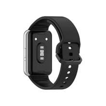 Quick-Release Silicone Wristband + Case Kit For Galaxy Fit 3 Smartwatch - ROSE GOLD/WHITE - View 4
