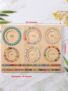 Beading Board For Jewelry Making, Wooden Beading Board For Bracelet Making, DIY Bracelet Beading Board