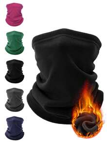 1pc Unisex Multifunctional Warm Neck Gaiter, Suitable For Skiing, Cycling, And Daily Use