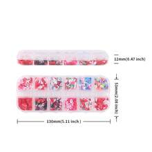 12pcs Valentine's Day Resin Clay Polymer Slices: Red Lip & Heart Mixed Style Thin Slices, Suitable For Resin Filling Accessories, DIY Epoxy Resin Mold Filler, Jewelry Casting Supplies, Jewelry DIY Crafts, Jewelry Making Essentials - Multicolor - View 5