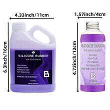 Kit de fabricación de moldes de silicona de 32 oz/946 ml y 6.76 oz/200 ml - Silicona líquida súper elástica, kit de fabricación de moldes de goma de silicona, mezcla 1:1 de curado rápido 20A, apto para moldes de resina, moldes 3D, moldes de jabón, moldes de velas