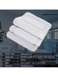 EstiloTendenciaFILFEEL Almohada De BañO, Almohada De ColchóN De BañO De SPA De Cuerpo Completo Almohada De BañEra Acolchada Con TranspirableCalidad PremiumVersióN Mejorada - 1 - Ver 5