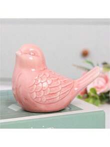 1pc Cute Bird Decor, Realistic Decoration For Modern Living Room, Study, TV Cabinet, Home Ceramic Ornament, Foyer Cabinet Decor, Available In Multiple Bird Colors - Multicolor - View 6