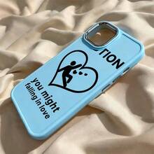 Resistente a quedas amor atenção UV impressão silicone macio plating metálico Capinha Capa Para Apple i p h o n e 11 12 13 14 15 16 17 pro max 14 15 16 PLUS 17 AIR x xr xs max anti-impacto design minimalista protetora minimalista antiarranhões que se encaixa perfeitamente cases P10980