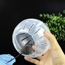 Gold Bear Themed Hamster Exercise Ball, Smooth Rolling, Silent & Transparent, Outdoor Hamster Running Ball, Pet Supplies