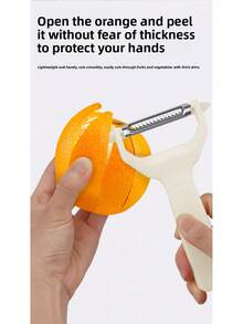 4-In-1 Multifunctional Kitchen Potato Julienne Slicer, Stainless Steel Vegetable Shredder, Carrot Slicer Tool - Double-headed Peeler for Peeling and Shredding (1 Set) - View 5