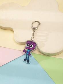 1个亚克力卡通可爱丹迪世界游戏主题钥匙扣挂件背包装饰品/包包配件/书包配件/钱包挂件/朋友礼物 - 彩色 - 查看 7