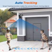 10X Optical Zoom PTZ WiFi Security Camera With Dual Lens, 1080P HD, Smart Human Detection, Outdoor PEGATAH O-Kam Pro