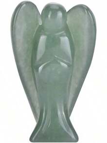 EstiloEstatua de Ángel de Cristal, Manualidades Talladas en Cristal Natural, Piedras Preciosas Talladas en Bolsillo, Figuras de Ángel Guardián, Talla Tridimensional, PúrpuraVersión mejorada - ciertamente - Ver 11