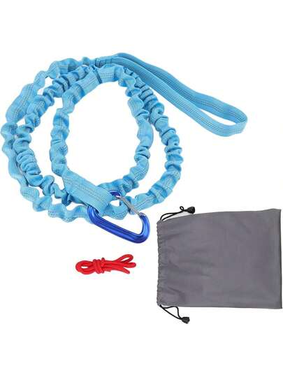 EstiloTOPINCN Cuerda De Remolque Para Bicicleta, Cuerda EláStica EláStica De AleacióN De Nailon, Cuerda De TraccióN PortáTil Para Bicicleta De MontañA, Correa De TraccióN EláStica Para Ciclismo Para(Azul)VersióN Mejorada