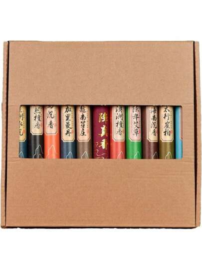 EstiloMumusuki Varillas De Incienso, 11 Juegos De Palos De Incienso Con Ajenjo, Repelente De Hierbas Para Dormir Y MeditacióNVersióN Mejorada