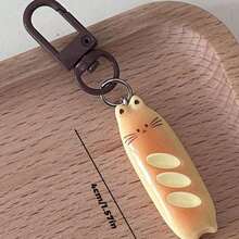 1pc Cute Cartoon French Bread Bear/Dog/Cat/Rabbit Shaped Keychain, Gift Bag Pendant,Key Chain Accessories For Women - Nhiều màu - Xem 6