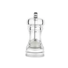 Molino de pimienta acrílico, aspereza ajustable, mecanismo de molienda de cerámica y que se puede utilizar para pimiento, comino y sal marina RXA4 - 4 pulgadas - Ver 11