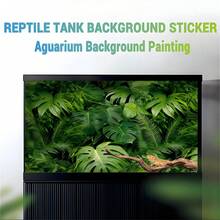 Pegatinas de enredaderas de selva tropical, fondo de terrario de reptiles, fondo de acuario, decoración de fondo de pecera, decoración de paisajismo de hábitat de mascotas - A - Ver 5