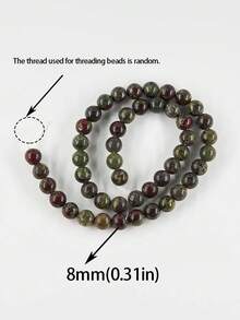 天然石珠，包括太阳石、草莓石英、南方玉、玛瑙等，圆形光滑宝石，能量疗愈水晶散珠，适用于珠宝制作、DIY手链、项链，尺寸：4毫米、6毫米、8毫米、10毫米