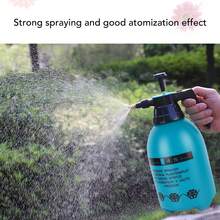 Pulverizador a presión con cuerpo de plástico engrosado, pulverizador manual de gran potencia para jardín, atomizador con boquilla para riego y lavado - Azul - Ver 5