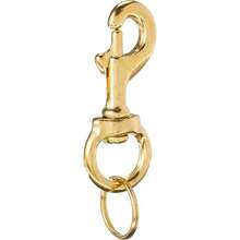 Heavy Duty Solid Brass 3-1/4 Inch Screw With 1 Inch Brass Split Keyring (44801),37255460 - Beige - View 1