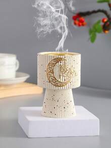 这款精致小巧的树脂香炉，采用竖条纹底座和便携式设计，适合家居、办公室、节日、瑜伽馆等场所作为装饰和香薰用品。也是节日或开斋节的绝佳礼物。 - 彩色 - 查看 3