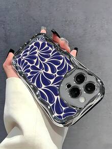 Teardrop Pattern Phone Case, Abstract Geometric Style, Phone Case For IPhone 17 Pro Max 17 Air 17Pro 16 15 14 13 12 11 Pro Max, Unique Gift Idea, Modern Organic Design, Dark Blue Fluid Art, Contemporary Drops Theme, Stylish Home Decor Accent, Artful Abstract Gift. - 多色 3 - 查看 5