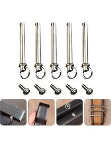 EstiloCiieeo 5juegos Remaches Y Tuercas para Eje De Ventilador Kit De Reparación para Ventiladores De Mano Accesorios De Mantenimiento Prácticos Y DuraderosVersión mejorada