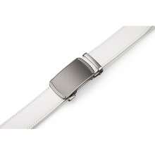 Men's Belt, Ratchet Dress Casual Belt With Adjustable Automatic Buckle Trim To Fit,30inch-36inchWaistAdjustable,White-02 - 白色-02 - 查看 6