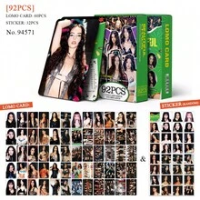 KATSEYE 小卡套装 124+92 张，“TOXIC”“Born To Shine”LOMO 卡片和贴纸，Gabriella Rana、Sophia Manon、Yoonchae、Megan 高品质双面 Kpop 小卡，粉丝必备，偶像收藏迷你卡片，剪贴簿装饰，复活节彩蛋礼物，送给 KATSEYE 粉丝的礼物，男女老少皆宜，2026 年限量版 Kpop 周边 - 彩色 - 查看 7