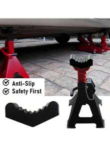 2pcs Car Slotted Lift Jack Stand Rubber Pad Floor Adapter Rail Grip Repair Pads 6ton Pinch Lifting Universal Tools Frame Safety