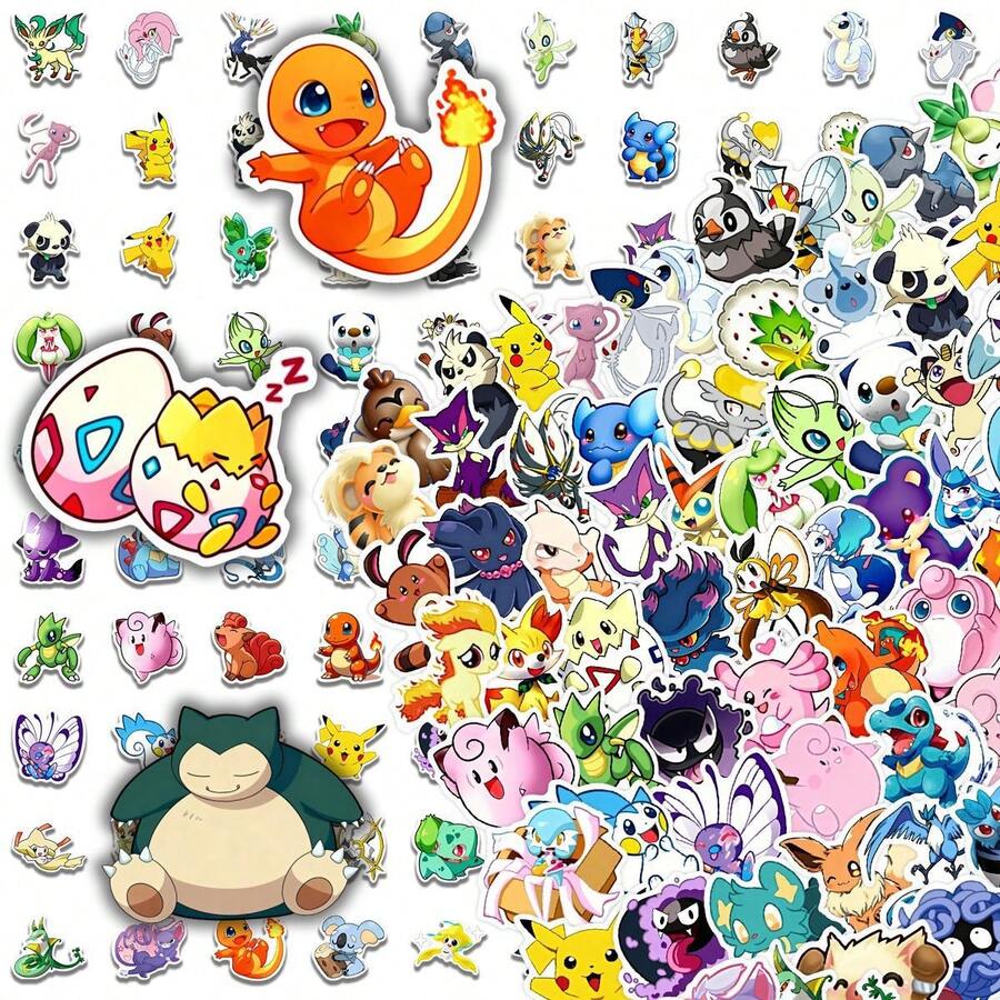 100pcs Waterproof Stickers: Anime Stickers, Suitable For Notebooks And Diaries