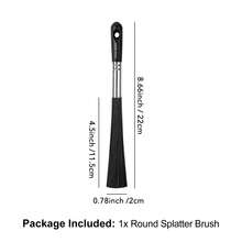 泼墨笔，墨水泼墨笔，抽象艺术笔，用于添加斑点和泼墨效果，适用于墨水、稀释丙烯颜料或其他流体媒介，卡片制作DIY项目剪贴簿工具 - 黑色 - 查看 15